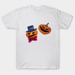 Halloween Pumpkin Heads Duo T-Shirt